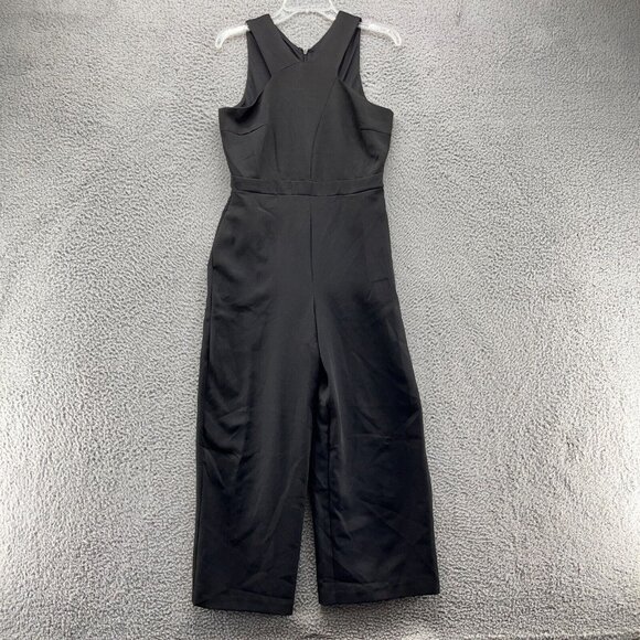 Sam Edelmon Jumpsuit‎ Womens 6 Black Sleeveless Wide Leg V-Neck NWOT - Picture 1 of 9